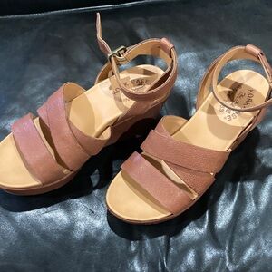 Kork-Ease Women's Brown Wedge Sandals